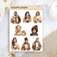 Stickers - Penpaling Paula - Autumn people - 1 - Penpaling Paula - Tidformera