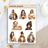 Stickers - Penpaling Paula - Autumn people - 1 - Penpaling Paula - Tidformera