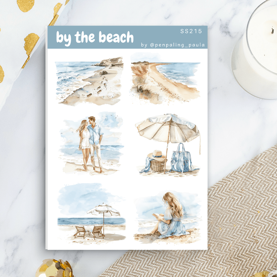 Stickers - Penpaling Paula - By the beach - 1 - Penpaling Paula - Tidformera