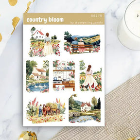 Stickers - Penpaling Paula - Country Bloom - 1 - Penpaling Paula - Tidformera