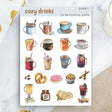 Stickers - Penpaling Paula - Cozy Drinks - 1 - Penpaling Paula - Tidformera