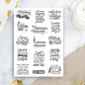 Stickers - Penpaling Paula - Craft Quotes - 1 - Penpaling Paula - Tidformera