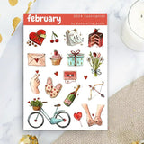 Stickers - Penpaling Paula - February - 1 - Penpaling Paula - Tidformera