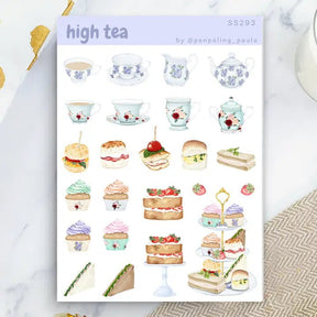Stickers - Penpaling Paula - High tea - 1 - Penpaling Paula - Tidformera