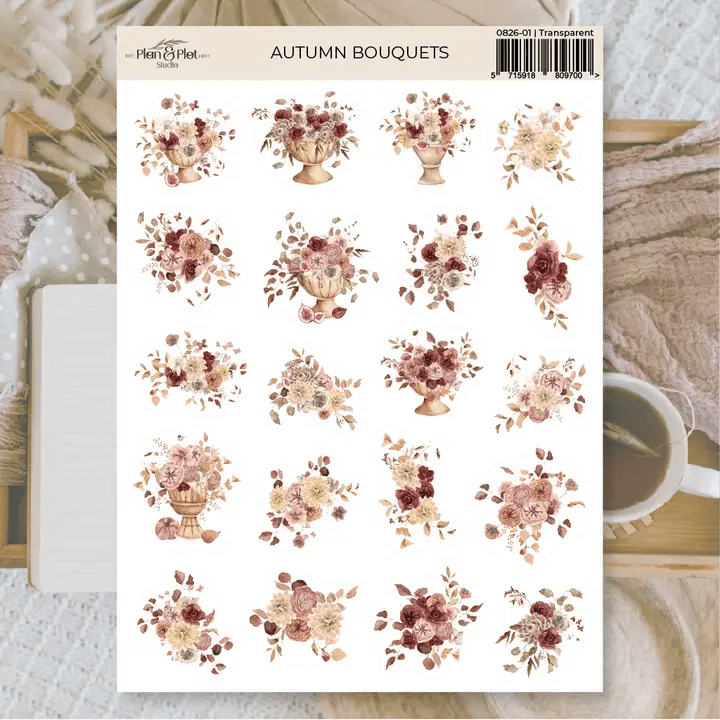 Stickers Plan & Plot Studio Vinyl - Autumn Bouquets - 1 - Plan & Plot Studio - Tidformera