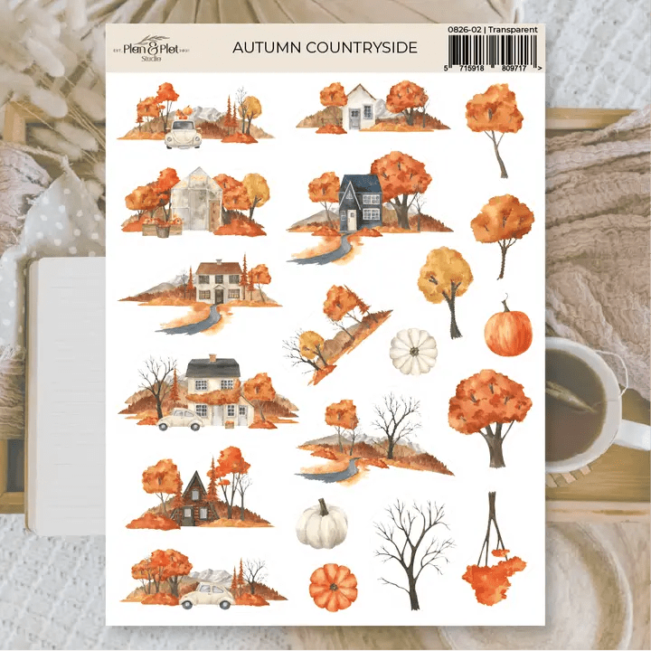 Stickers Plan & Plot Studio Vinyl - Autumn Countryside - 1 - Plan & Plot Studio - Tidformera