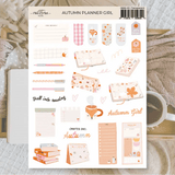 Stickers Plan & Plot Studio Vinyl - Autumn Planner Girl - 1 - Plan & Plot Studio - Tidformera