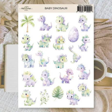 Stickers Plan & Plot Studio Vinyl - Baby Dinosaur - 1 - Plan & Plot Studio - Tidformera