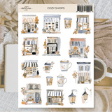 Stickers Plan & Plot Studio Vinyl - Cozy Shops - 1 - Plan & Plot Studio - Tidformera