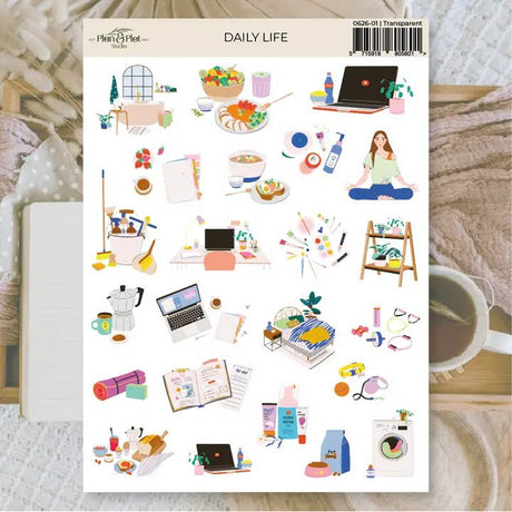 Stickers Plan & Plot Studio Vinyl - Daily Life - 1 - Plan & Plot Studio - Tidformera
