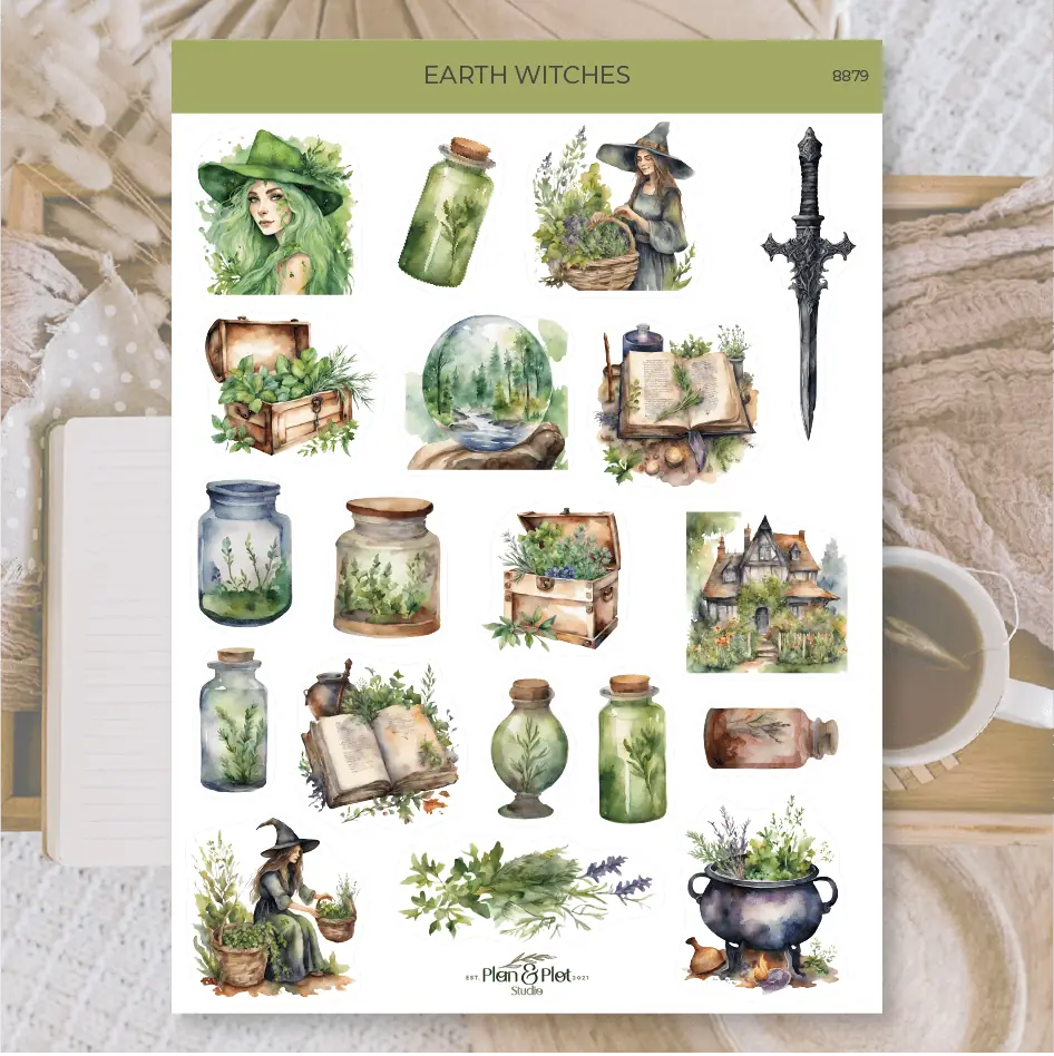 Stickers Plan & Plot Studio Vinyl - Earth witches - 2 - Plan & Plot Studio - Tidformera
