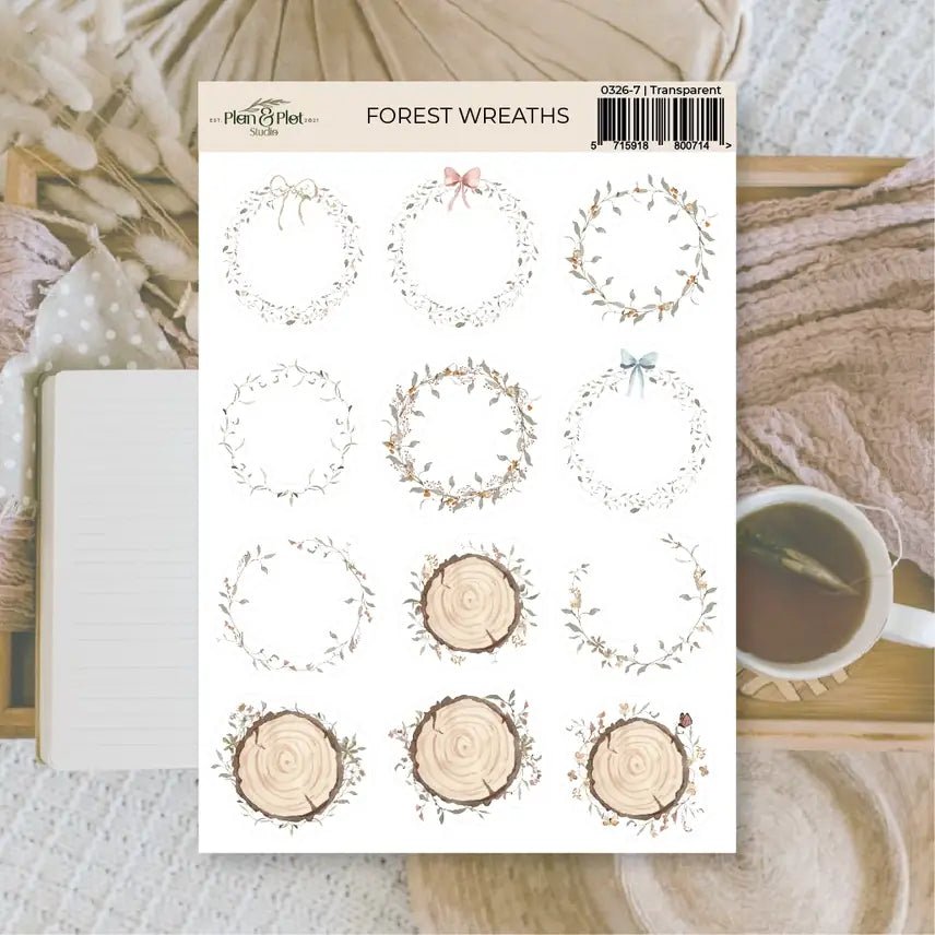 Stickers Plan & Plot Studio Vinyl - Forest Wreaths - 1 - Plan & Plot Studio - Tidformera