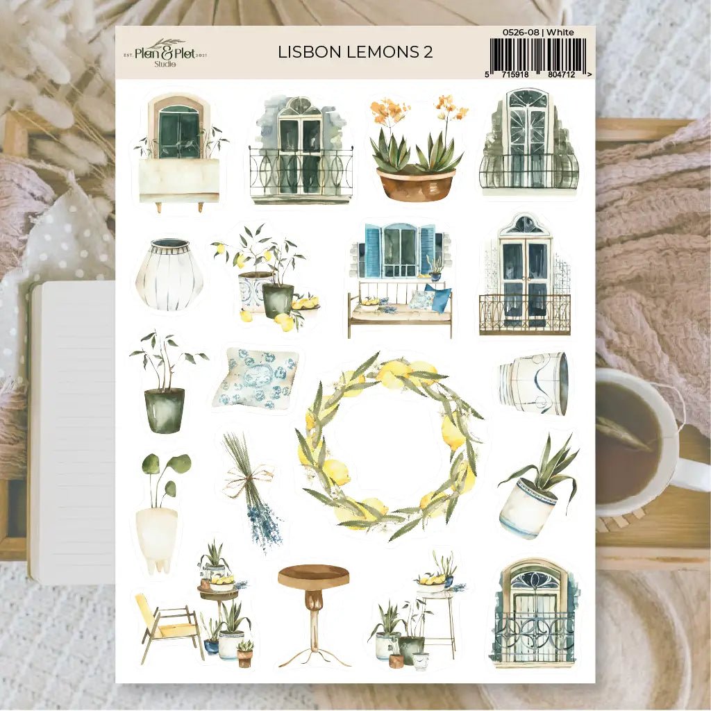 Stickers Plan & Plot Studio Vinyl - Lisbon Lemons 2 - 1 - Plan & Plot Studio - Tidformera