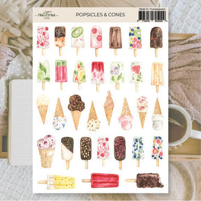 Stickers Plan & Plot Studio Vinyl - Popsicles & Cones - 1 - Plan & Plot Studio - Tidformera