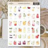 Stickers Plan & Plot Studio Vinyl - Summer cocktails - 1 - Plan & Plot Studio - Tidformera