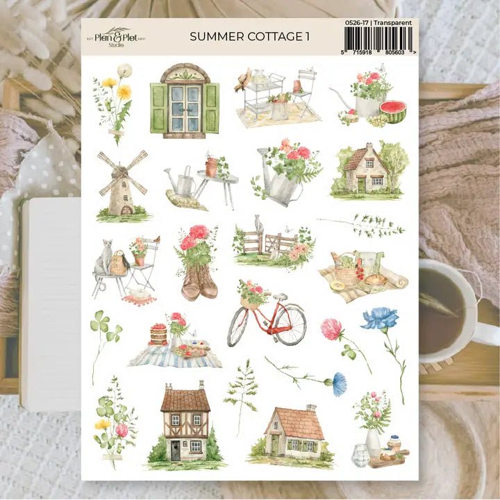 Stickers Plan & Plot Studio Vinyl - Summer Cottage 1 - 1 - Plan & Plot Studio - Tidformera