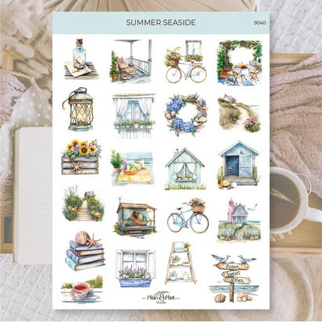 Stickers Plan & Plot Studio Vinyl - Summer seaside - 1 - Plan & Plot Studio - Tidformera