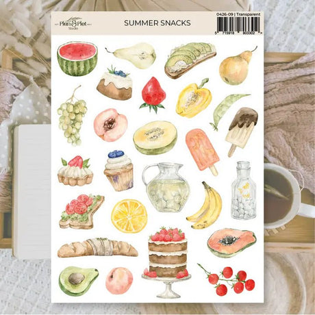Stickers Plan & Plot Studio Vinyl - Summer snacks - 1 - Plan & Plot Studio - Tidformera