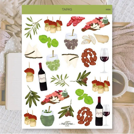 Stickers Plan & Plot Studio Vinyl - Tapas - 1 - Plan & Plot Studio - Tidformera