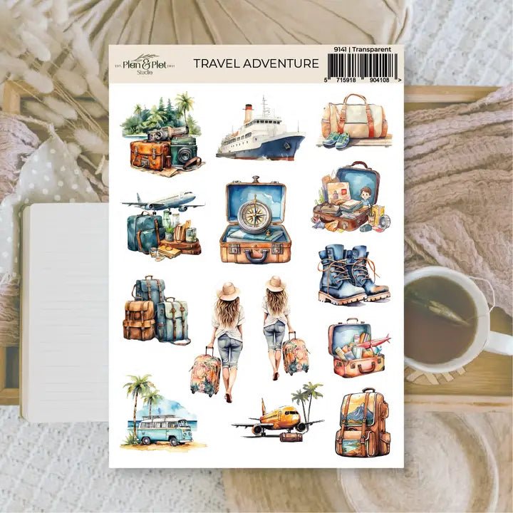 Stickers Plan & Plot Studio Vinyl - Travel adventure - 1 - Plan & Plot Studio - Tidformera