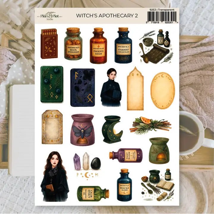 Stickers Plan & Plot Studio Vinyl - Witch's Apothecary 2 - 1 - Plan & Plot Studio - Tidformera