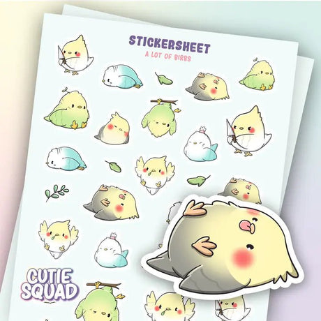 Stickersheet CutieSquad - A Lot of Birbs - 1 - CutieSquad - Tidformera