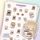 Stickersheet CutieSquad - Bear Cafe - 1 - CutieSquad - Tidformera