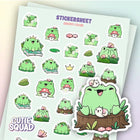 Stickersheet CutieSquad - Garden Frogs - 1 - CutieSquad - Tidformera