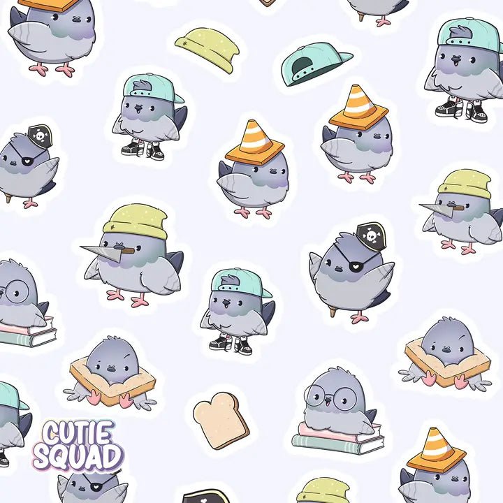 Stickersheet CutieSquad - Pigeons on the block - 2 - CutieSquad - Tidformera
