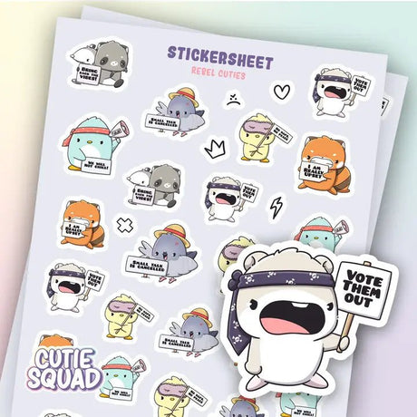 Stickersheet CutieSquad - Rebel Cuties - 1 - CutieSquad - Tidformera