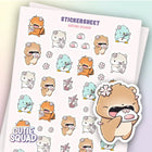 Stickersheet CutieSquad - Sakura Season - 1 - CutieSquad - Tidformera