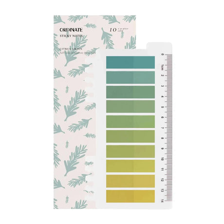 Sticky Notes 10 färger - Citrus Green - 1 - Ordinate - Tidformera