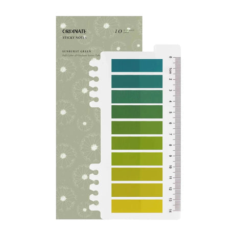 Sticky Notes 10 färger - Sunburst Green - 1 - Ordinate - Tidformera