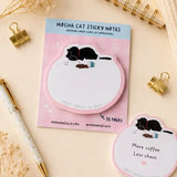 Sticky Notes - Mocha cat - Insert coffee to begin... - 2 - Moonaries illo - Tidformera