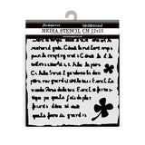 Thick Stencil 12 x 12 cm - Art of Travelling - Handmade Letter - 2 - Stamperia - Tidformera
