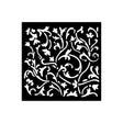 Thick Stencil 12 x 12 cm - Masquerade - Ornaments -från Stamperia. Stencil med rankor - Tidformera