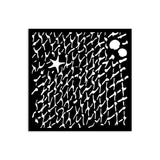 Thick Stencil 12 x 12 cm - Silent Sea - Net - 2 - Stamperia - Tidformera