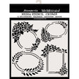 Thick Stencil 18 x 18 cm - Labels - 1 - Stamperia - Tidformera