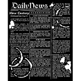 Thick Stencil 20 x 25 cm - Coffee and Chocolate - Daily News - 1 - Stamperia - Tidformera