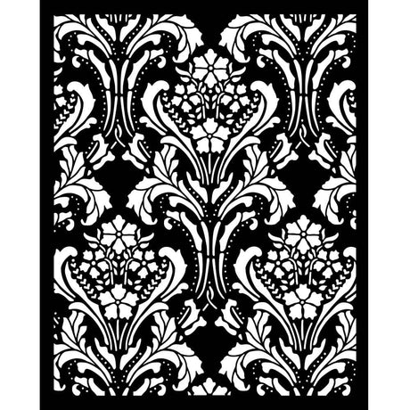 Thick Stencil 20 x 25 cm - Quiet Days - Baroque Tapestry - 2 - Stamperia - Tidformera