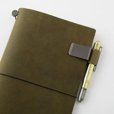 TN 016. Pen Holder (M) Olive - 5 - Traveler's Company - Tidformera