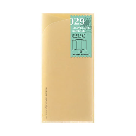 TN Regular Refill 029. Three - fold File - 1 - Traveler's Company - Tidformera