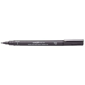 Uni Pin Brush Pen Dark Grey - 1 - Uni Mitsubishi Pencil - Tidformera