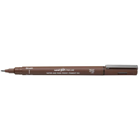 Uni Pin Brush Pen Sepia - 1 - Uni Mitsubishi Pencil - Tidformera