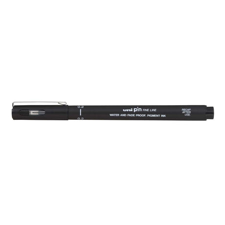 Uni Pin Fineliner Black 0,2 - 1 - Uni Mitsubishi Pencil - Tidformera