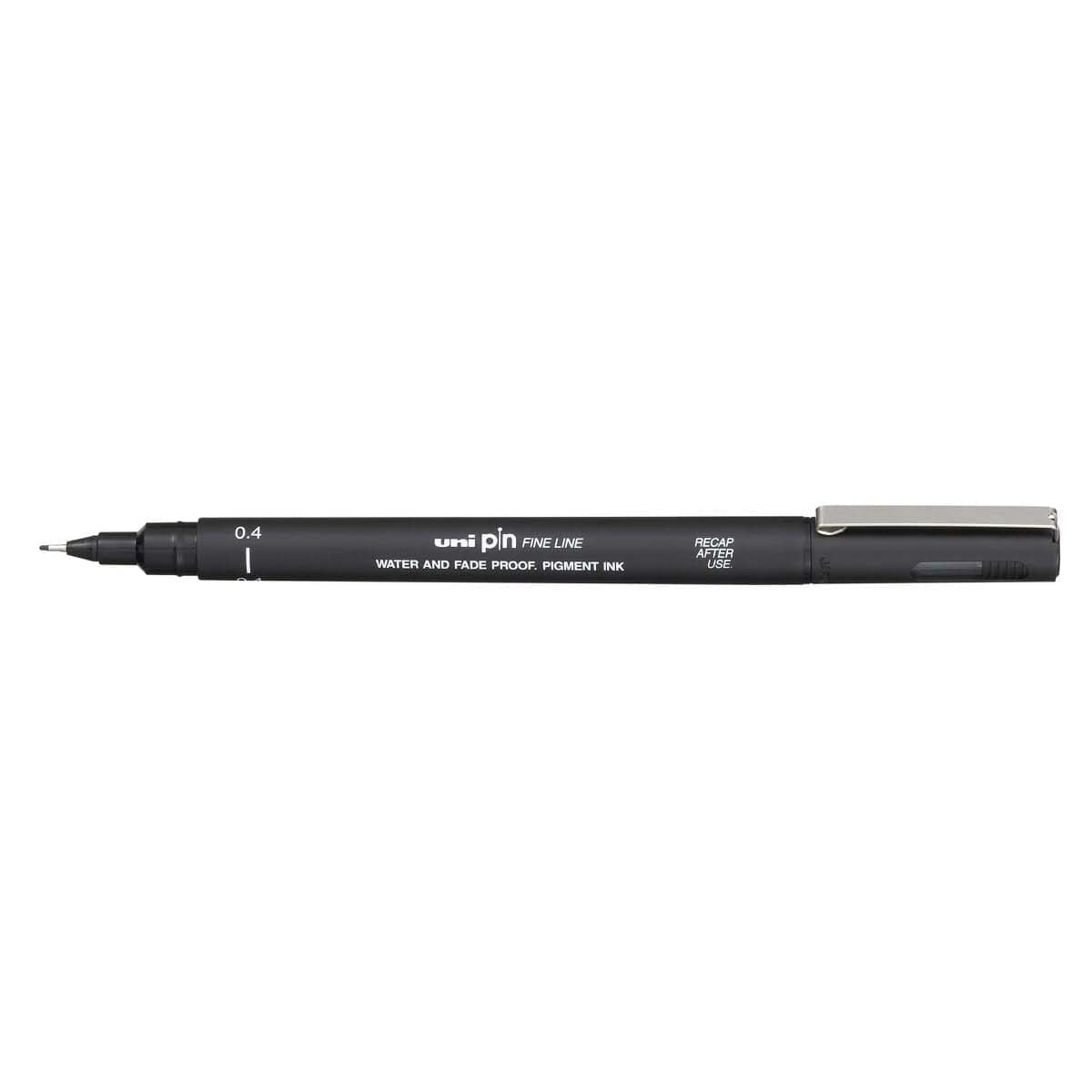 Uni Pin Fineliner Black 0,4 - 1 - Uni Mitsubishi Pencil - Tidformera