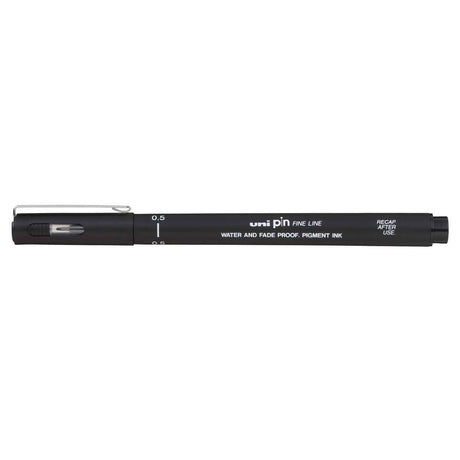 Uni Pin Fineliner Black 0,5 - 1 - Uni Mitsubishi Pencil - Tidformera