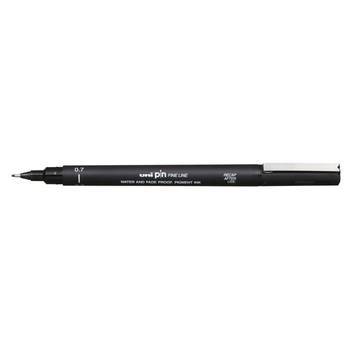 Uni Pin Fineliner Black 0,7 - 1 - Uni Mitsubishi Pencil - Tidformera