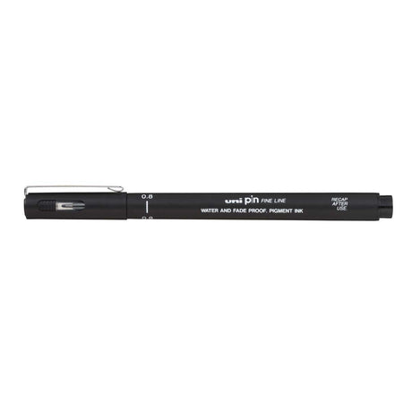 Uni Pin Fineliner Black 0,8 - 1 - Uni Mitsubishi Pencil - Tidformera