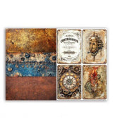 Vellum Paper A4 10-pack - Steampunk - 6 - Paper Designs - Tidformera